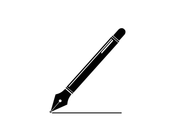 Vector Image Ballpoint Pen Icon — Stock Vector