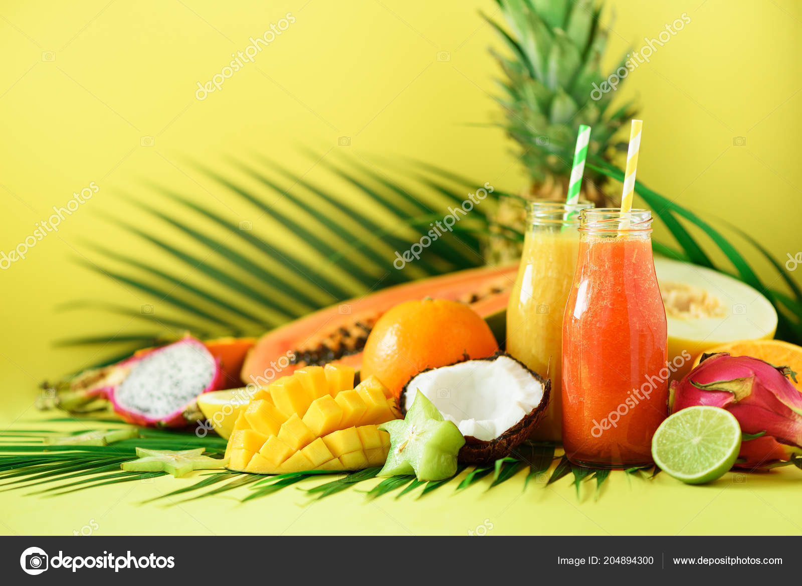 Pina y detox papaya