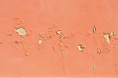 Eski kırık pişmiş toprak duvar. Boyalı doku arka plan. Afiş.