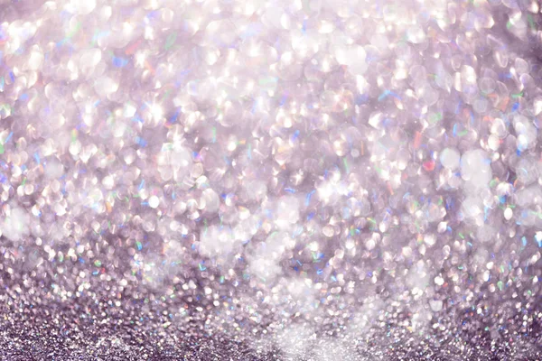 Lumières Bokeh Abstraites Violettes Violettes Fond Brillant Paillettes Avec Espace — Photo