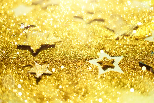 Fête Noël Contexte Abstrait Pour Fête Nouvel Patter Gold Stars — Photo