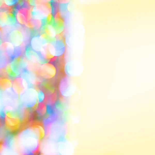 Fond bokeh flou coloré de lumières de vacances. Carte de vœux festive. Nouvelle année et texture de Noël — Photo