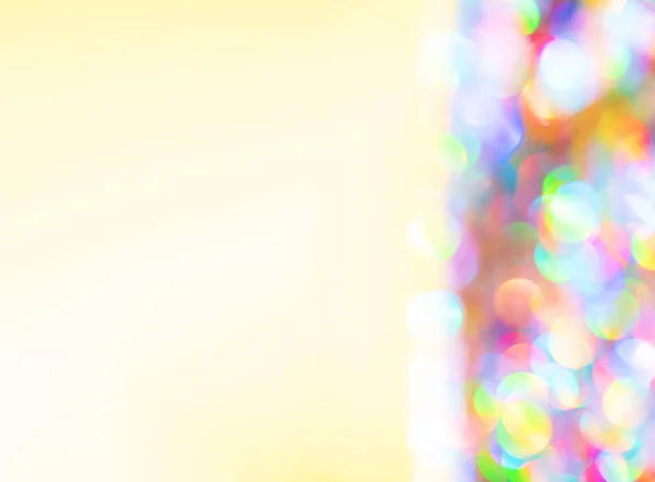 Colorido fondo borroso bokeh de luces navideñas. Tarjeta de felicitación festiva. Año nuevo y textura de Navidad — Foto de Stock