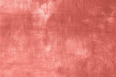 Çizikli mercan grunge dokusu, kopyalama alanı. Pankart. Beton yapı, taş arka plan. Moda renk arkaplanı