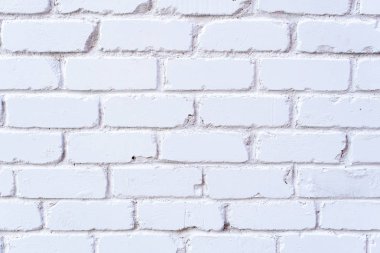 Beyaz tuğla duvar dokusu. Tasarım için kopyalama alanı olan arkaplan