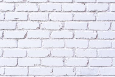 Beyaz tuğla duvar dokusu. Tasarım için kopyalama alanı olan arkaplan