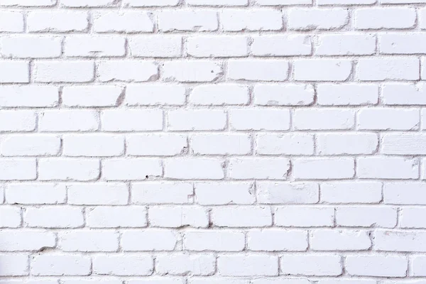 White brick wall texture. Background with copy space for design — Stock Photo, Image