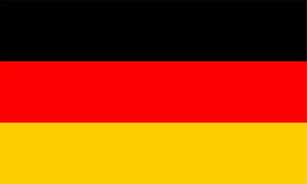 De vlag van de Bondsrepubliek Duitsland. Vector — Stockvector