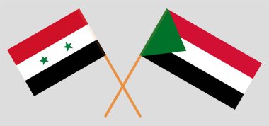 Sudan ve Suriye 'nin çapraz bayrakları