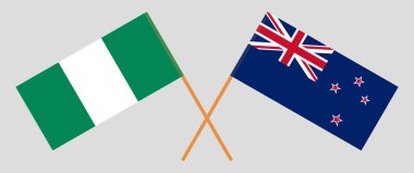 Nijerya ve Yeni Zelanda 'nın çapraz bayrakları
