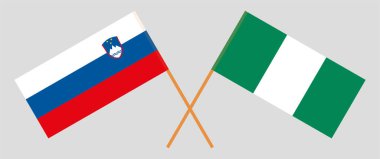 Nijerya ve Slovenya 'nın çapraz bayrakları