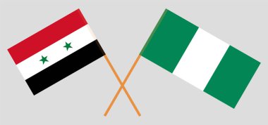 Nijerya ve Suriye 'nin çapraz bayrakları