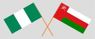 Umman ve Nijerya 'nın çapraz bayrakları