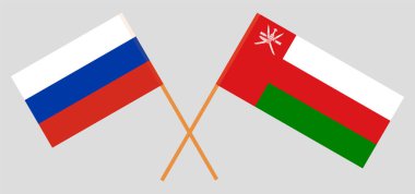 Umman ve Rusya 'nın çapraz bayrakları