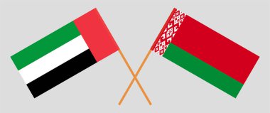 Beyaz Rusya ve Birleşik Arap Emirlikleri 'nin çapraz bayrakları