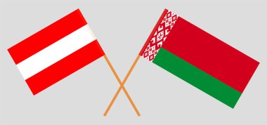 Beyaz Rusya ve Avusturya 'nın çapraz bayrakları