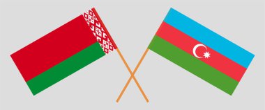 Belarus ve Azerbaycan 'ın çapraz bayrakları