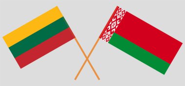 Belarus ve Litvanya 'nın çapraz bayrakları