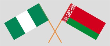 Belarus ve Nijerya 'nın çapraz bayrakları