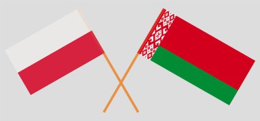 Belarus ve Polonya 'nın çapraz bayrakları