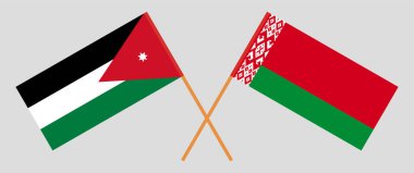 Ürdün ve Belarus 'un çapraz bayrakları