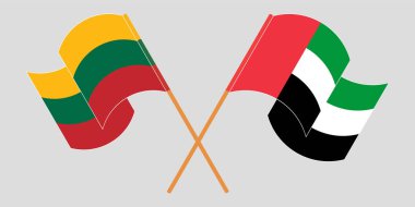 Litvanya ve Birleşik Arap Emirlikleri 'nin çapraz bayrakları