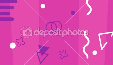 Soyut şekil döngü renk arka plan animasyonlu