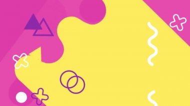 Soyut şekil döngü renk arka plan animasyonlu