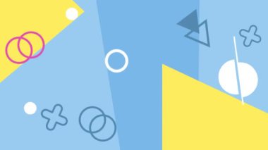 Soyut şekil döngü renk arka plan animasyonlu