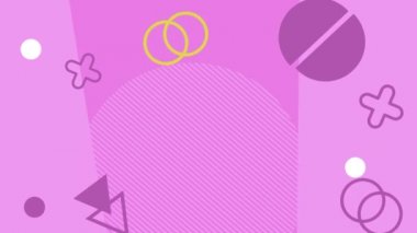 Soyut şekil döngü renk arka plan animasyonlu