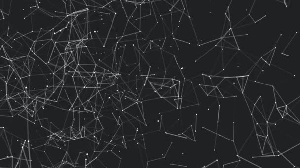 Dark Triangles Web Abstract Background — Stock Video