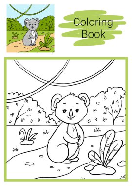 Koala. Boyama kitabı. 