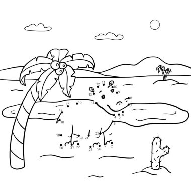 Nokta nokta. Boyama kitabı. 