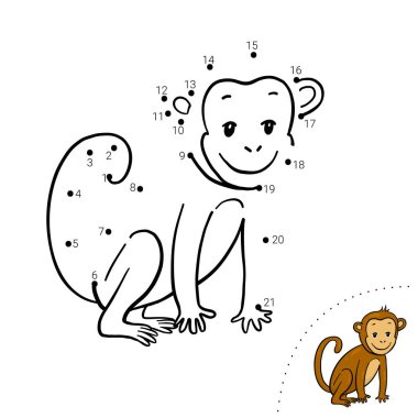 Nokta nokta. Boyama kitabı. 