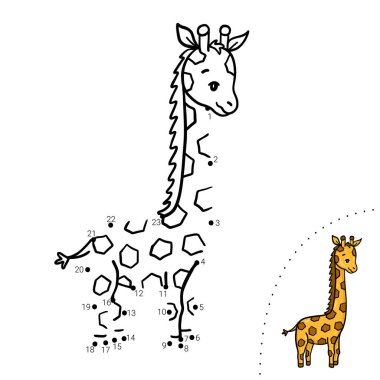 Nokta nokta. Boyama kitabı. 