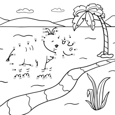 Nokta nokta. Boyama kitabı. 