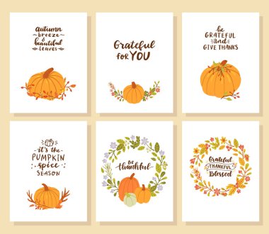 Şükran Günü kartların kutlu olsun. Minnettar, kutsanmış.