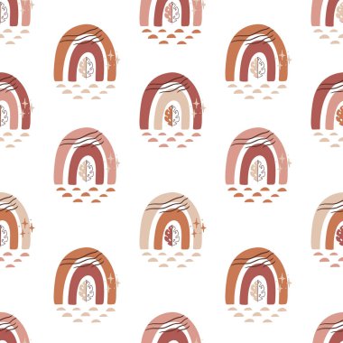 Kusursuz desen. Organik soyut şekillerin ve karalama nesnelerinin modaya uygun vektör çizimi.