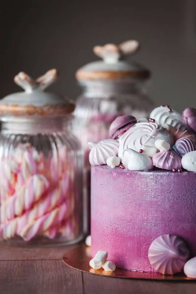 Big Pink Cake Wedding Cake — Stock Photo, Image