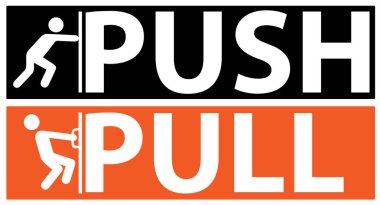 itme ve çekme vektör çizim