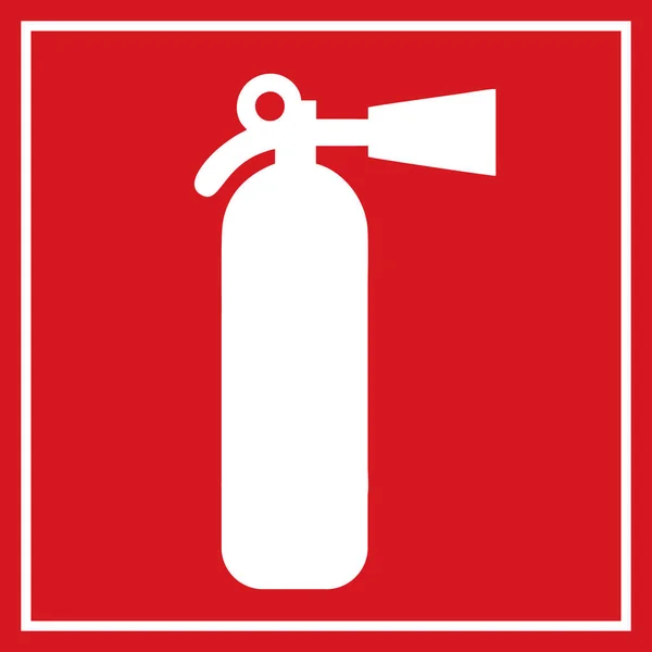 Fire Extinguisher Sign Vector Illustration — Stock Vector