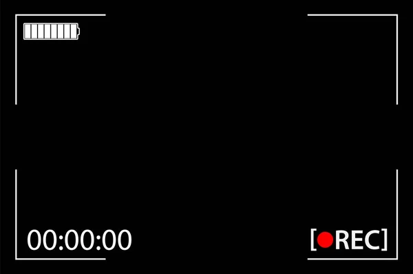 Vector Black, dijital odak ve pozlama ayarlarına sahip şeffaf kamera arayüzü arayüzü arayüzü bulucu. Ekran fotoğrafı çerçevesi. Odaklanma ekranı yakınlaştırması, pil durumu, görüntü kalitesi, resim stabilizasyonu