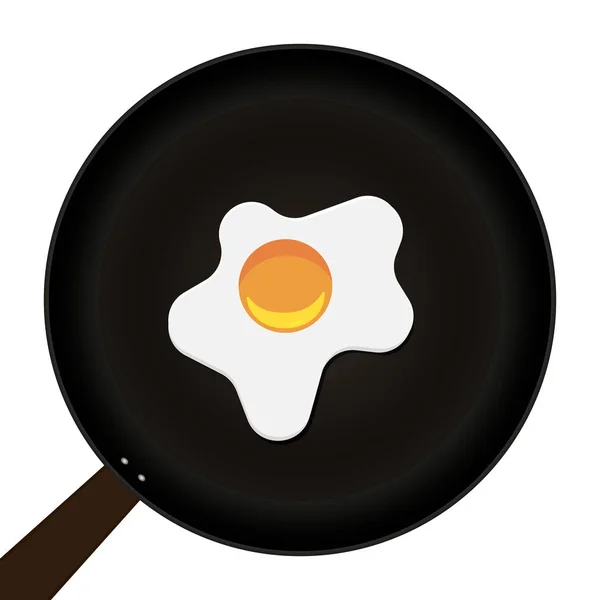 Stekpanna Frukost Omelett — Stock vektor