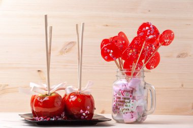 Sweets, karamelli elma, çocukça Hediyelik