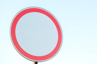 Hız sınırı işareti mock-up izole