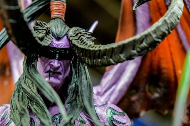 RUSSIA, ST.PETERSBURG - MAY 05, 2018: Illidan Stormrage characters from the world of warcraft game clipart
