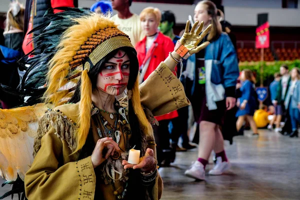 Russia Petersburg May 2018 Epic Con 2018 Native American Event — Stock Photo, Image