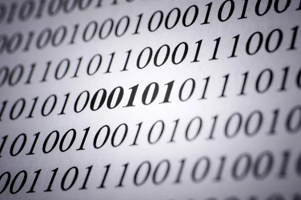 Concept Decoding Computer Binary Code — Stock Photo, Image