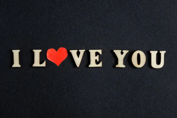 Mensagem Amor Criativo Texto Adornado Com Coração — Fotografia de Stock