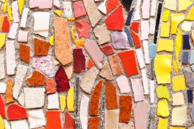 Çok renkli mozaik doku ve arka plan. Kapat..